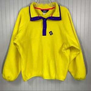 Vintage Woolrich Sigmet Gear Neon Yellow Fleece